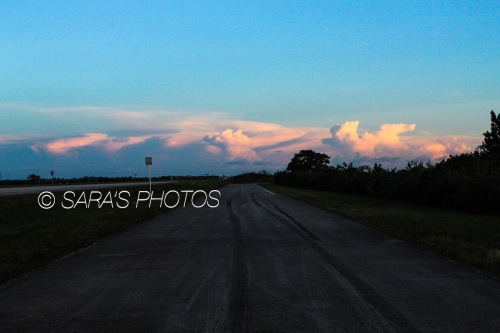A road with the sky in the background